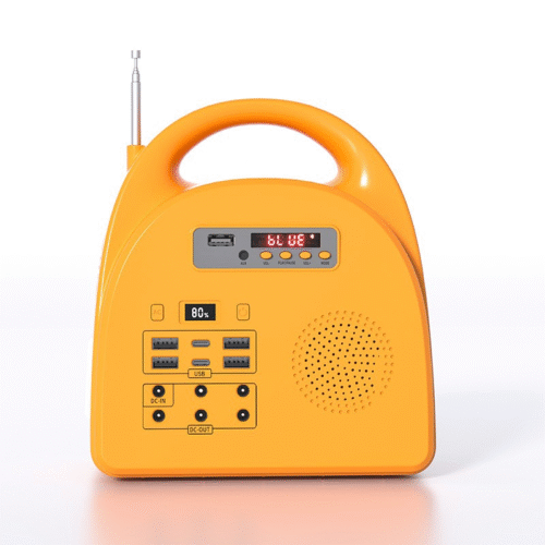 200 Watts Portable Solar Power Storage Station + Bluetooth Audio Function - Image 2