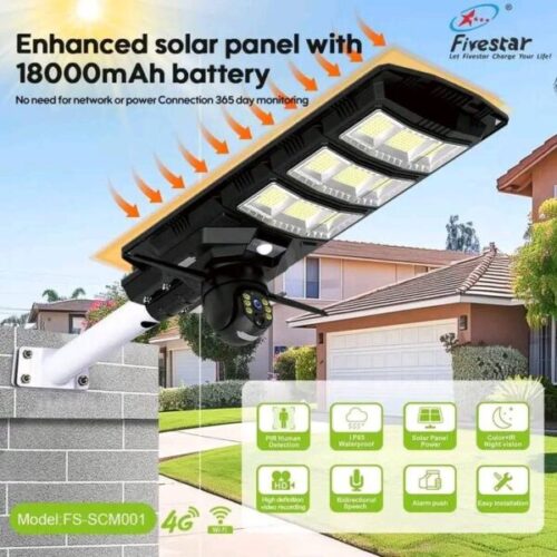 Solar Street Light 450W IP65(water proof) + Wireless 4G WiFi CCTV Camera - Image 3