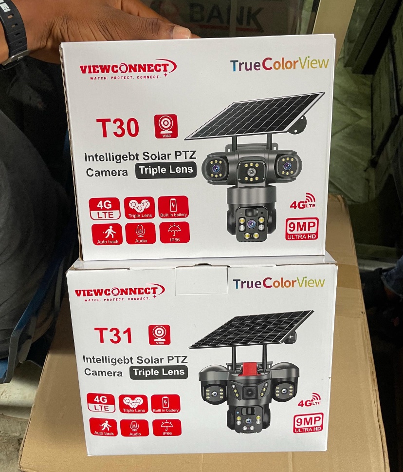 Triple-Lens 4G Solar-Powered PTZ Security Camera - Image 2