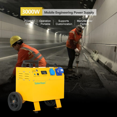 3000Watts Mobile Solar Generator 25.6V 2560Wh LiFePo4 Battery Capacity-High Quality Construction Power Station - Image 4