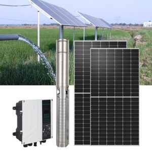 1.5HP Submersible Solar Water Pump by AllTop + Six 250watts Solar Panels